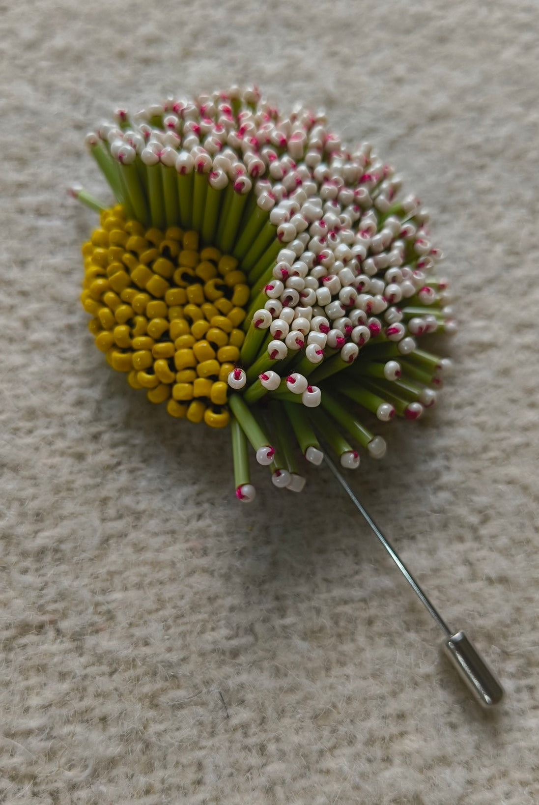 Midnight Bloom Brooch - Off White - CiceroniBroochBandish