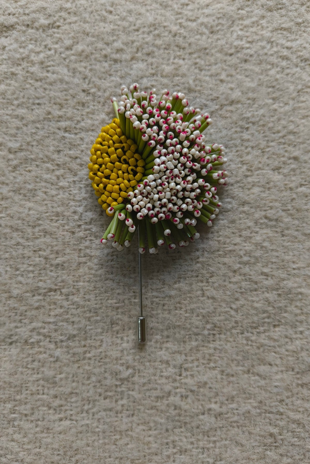 Midnight Bloom Brooch - Off White - CiceroniBroochBandish