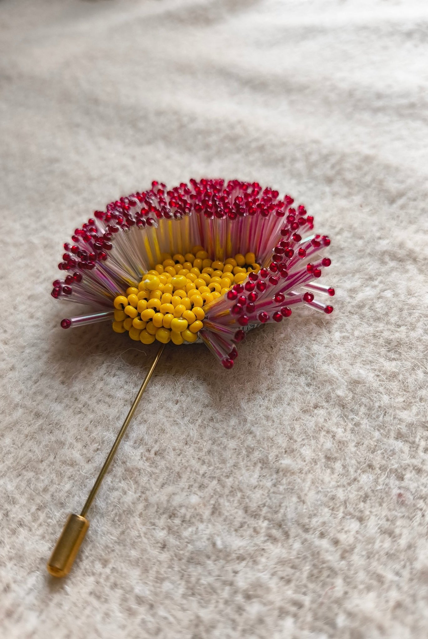 Midnight Bloom Brooch - Red - CiceroniBroochBandish