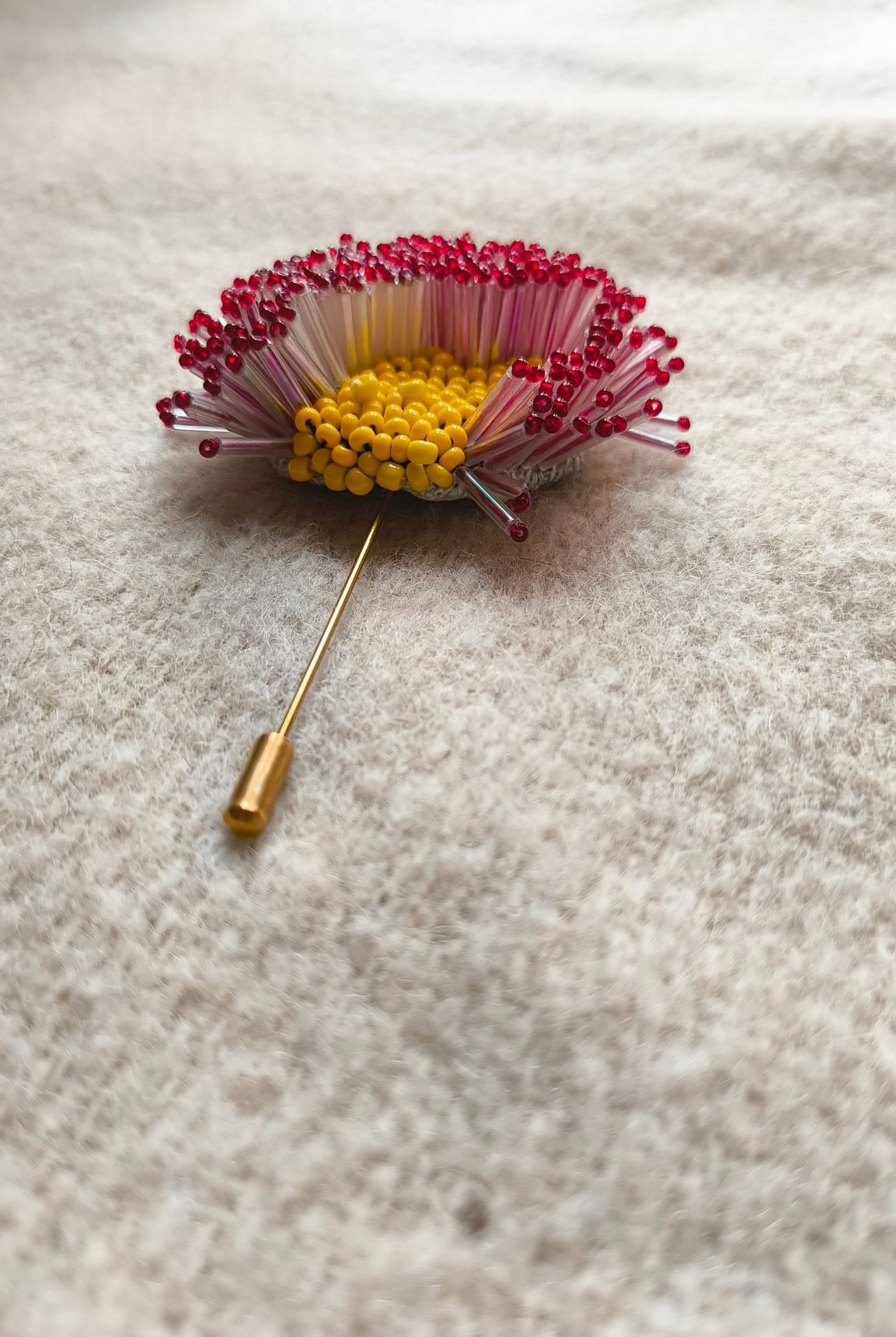 Midnight Bloom Brooch - Red - CiceroniBroochBandish