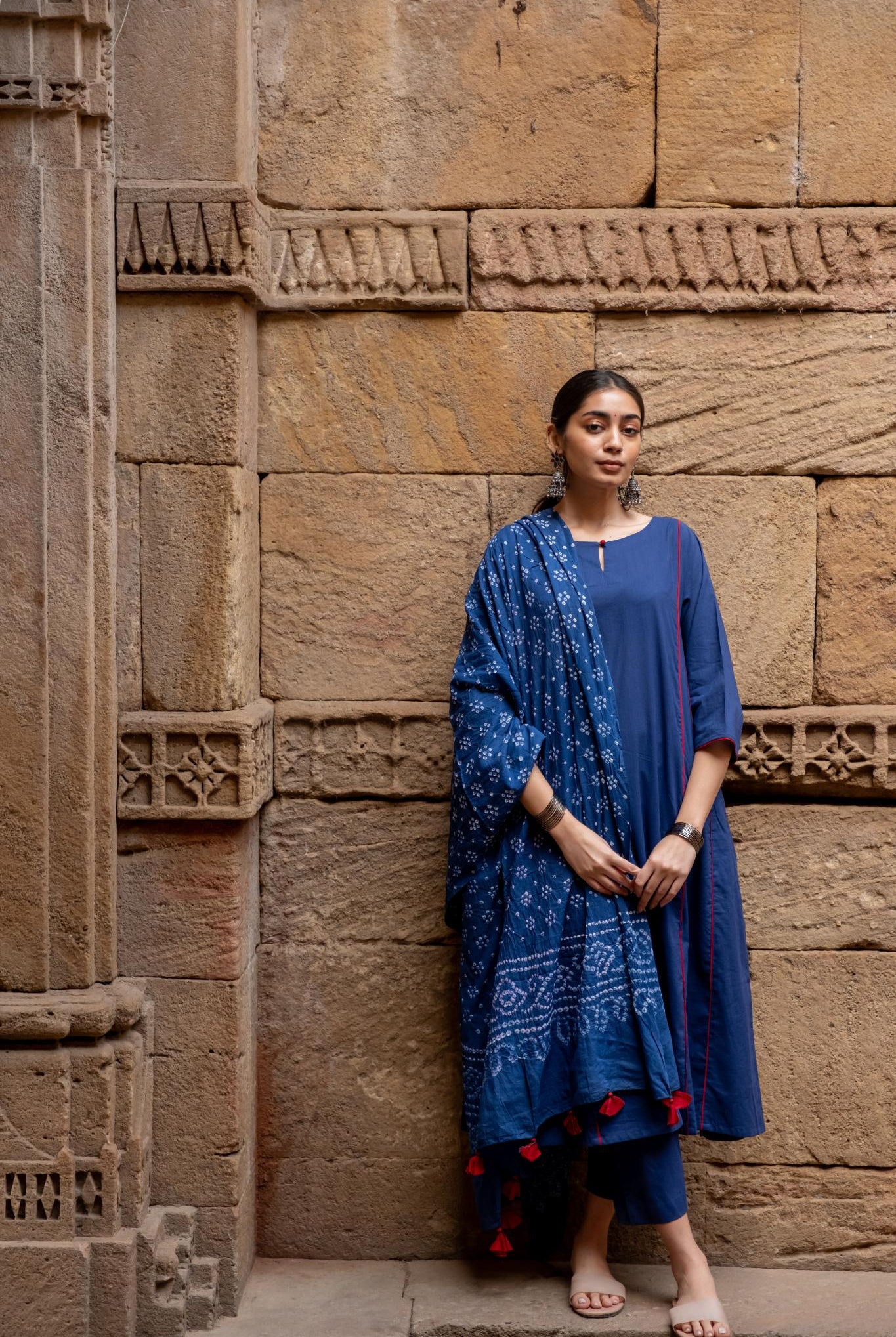 Midnight Blue Kurta Set - CiceroniKurta SetMaidaan
