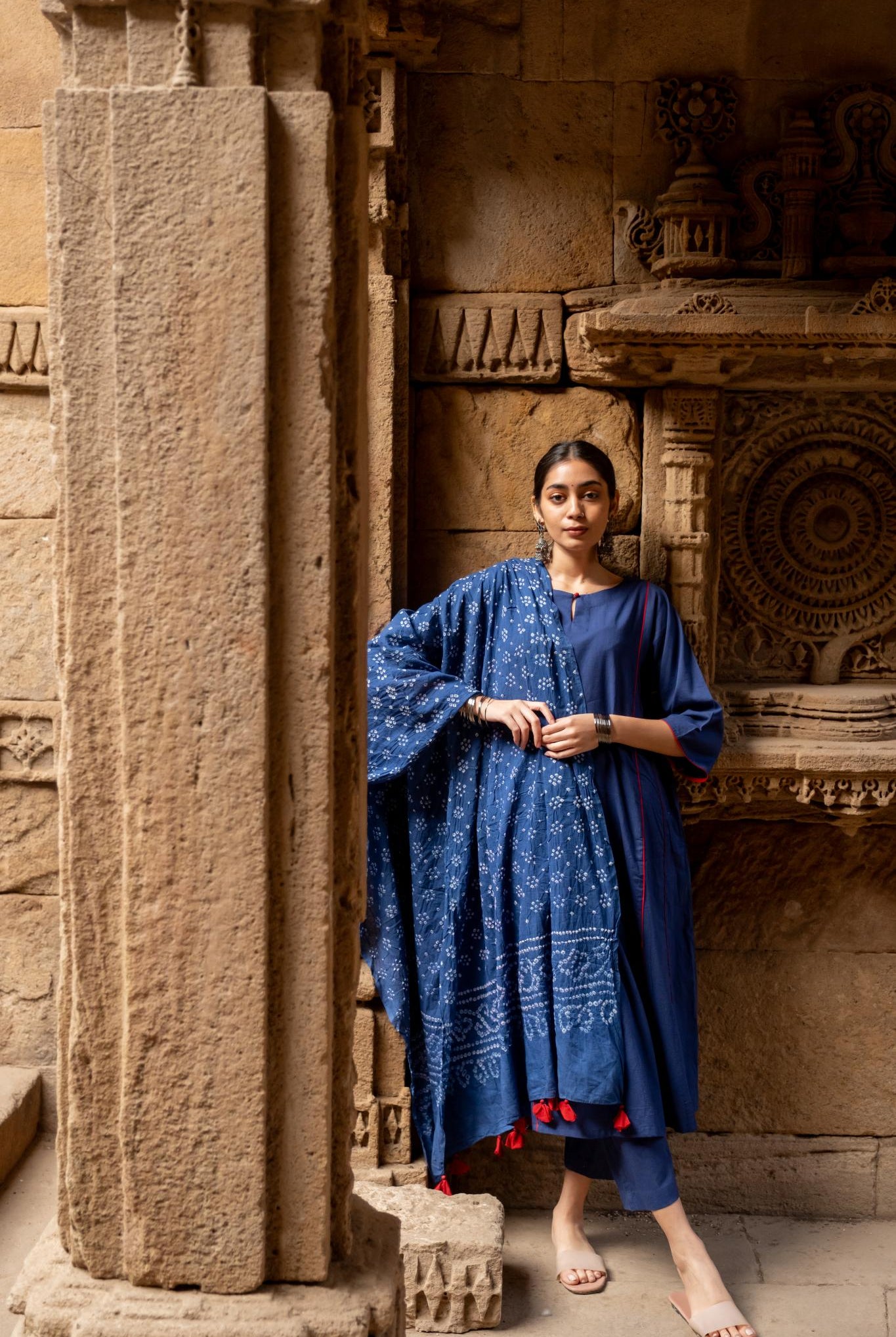Midnight Blue Kurta Set - CiceroniKurta SetMaidaan