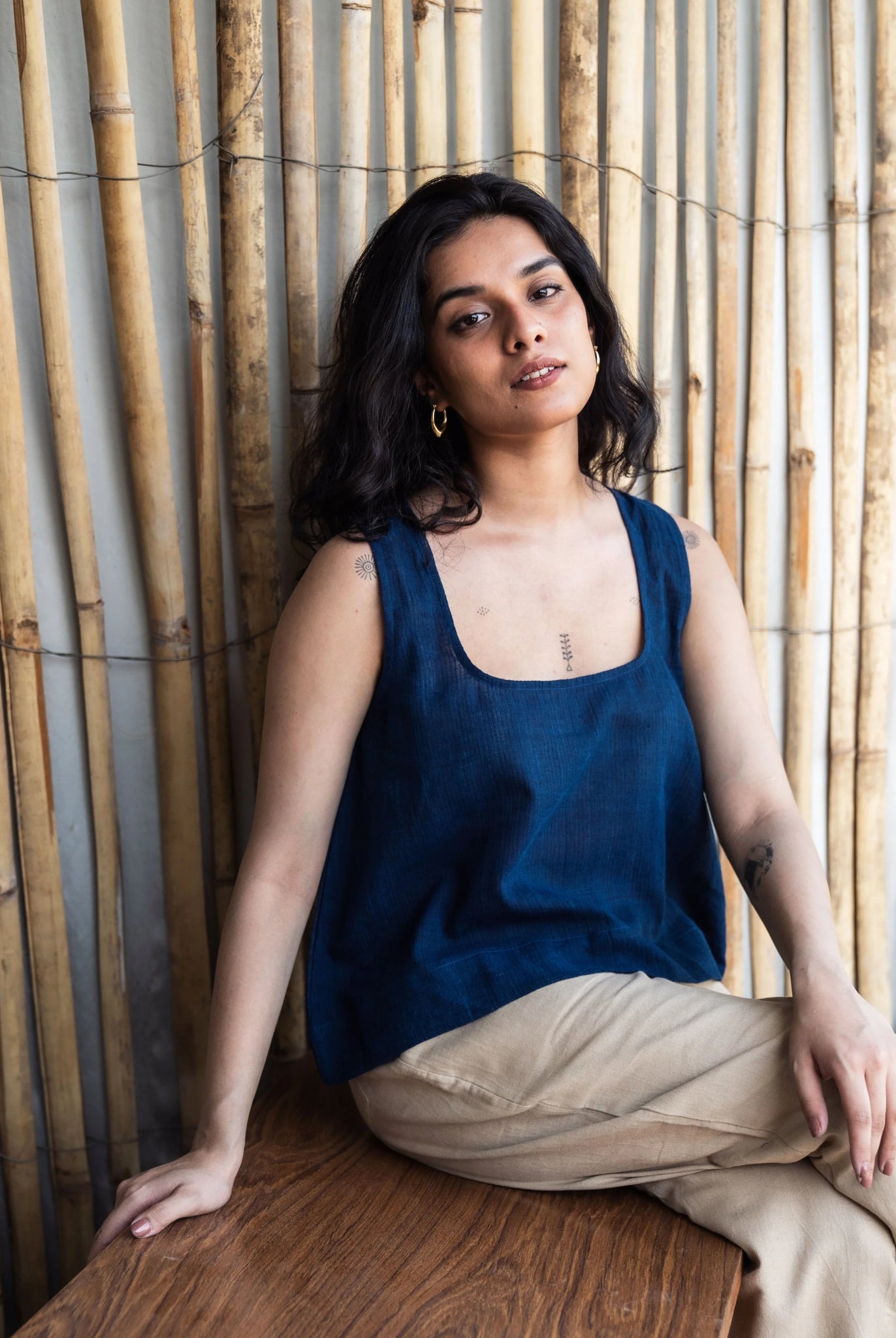Midnight Indigo Tank Top - CiceroniTopswith N.