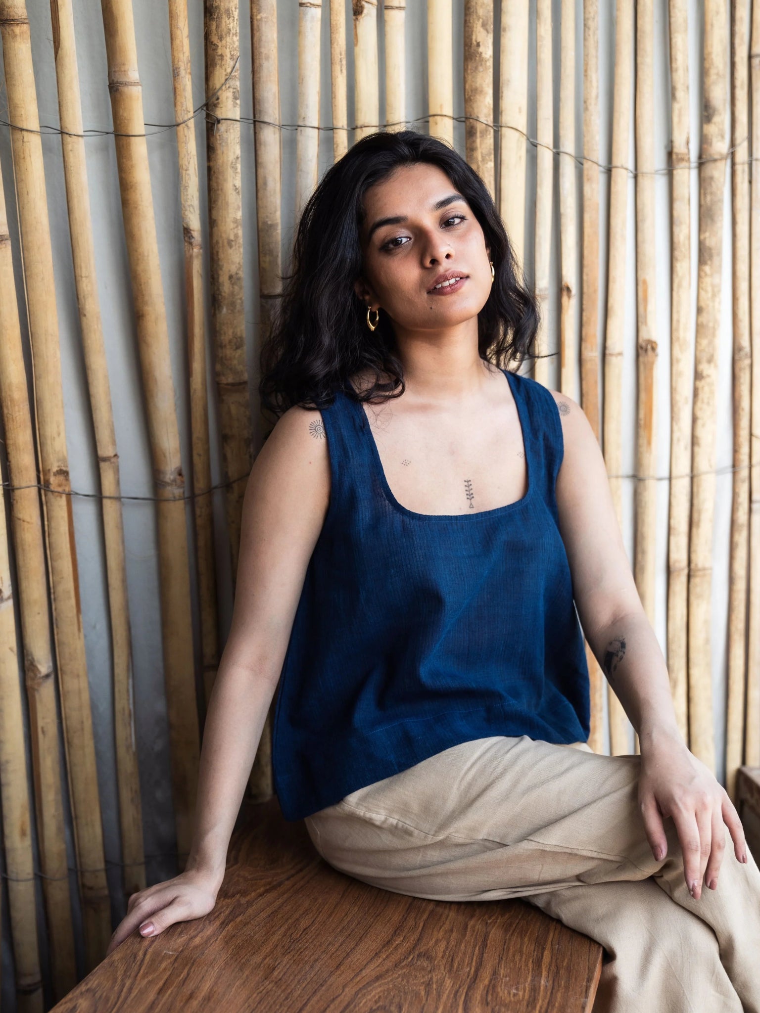 Midnight Indigo Tank Top - CiceroniTopswith N.
