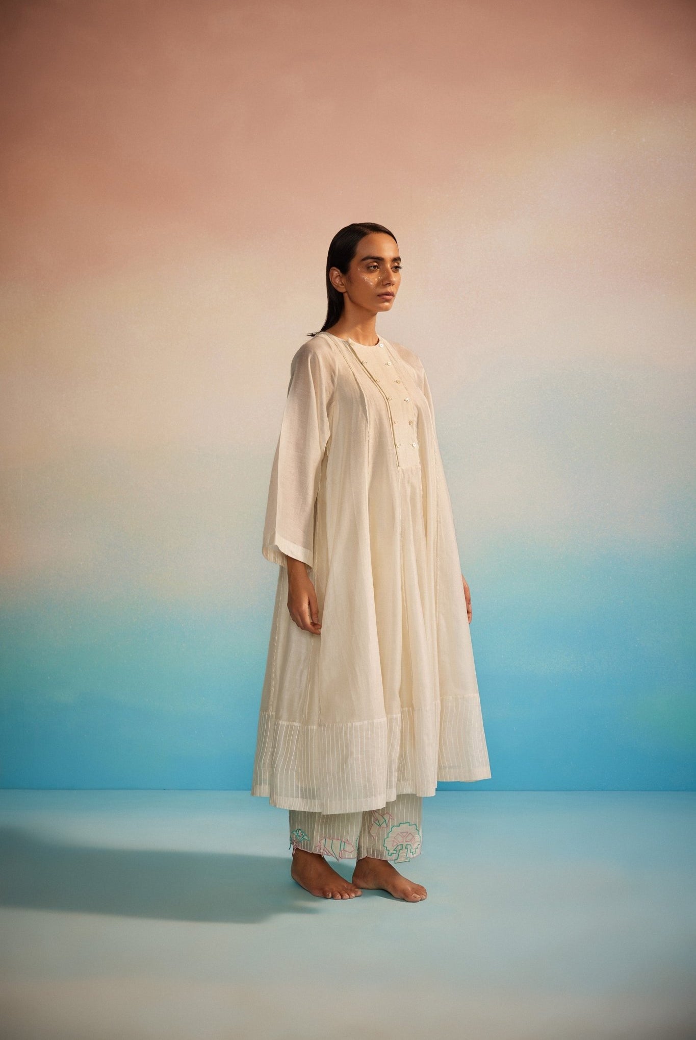 Midori Panelled Dress - CiceroniKurta, Everyday WearAhmev