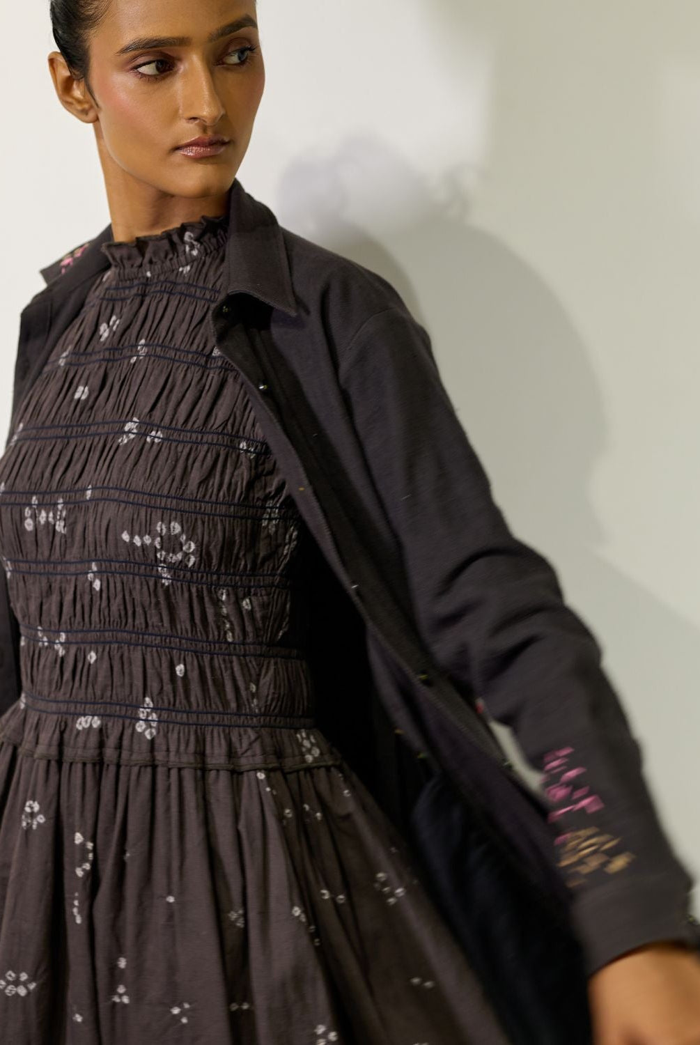 Midsummer Bandhani Smocked Dress - CiceroniDressesDoodlage