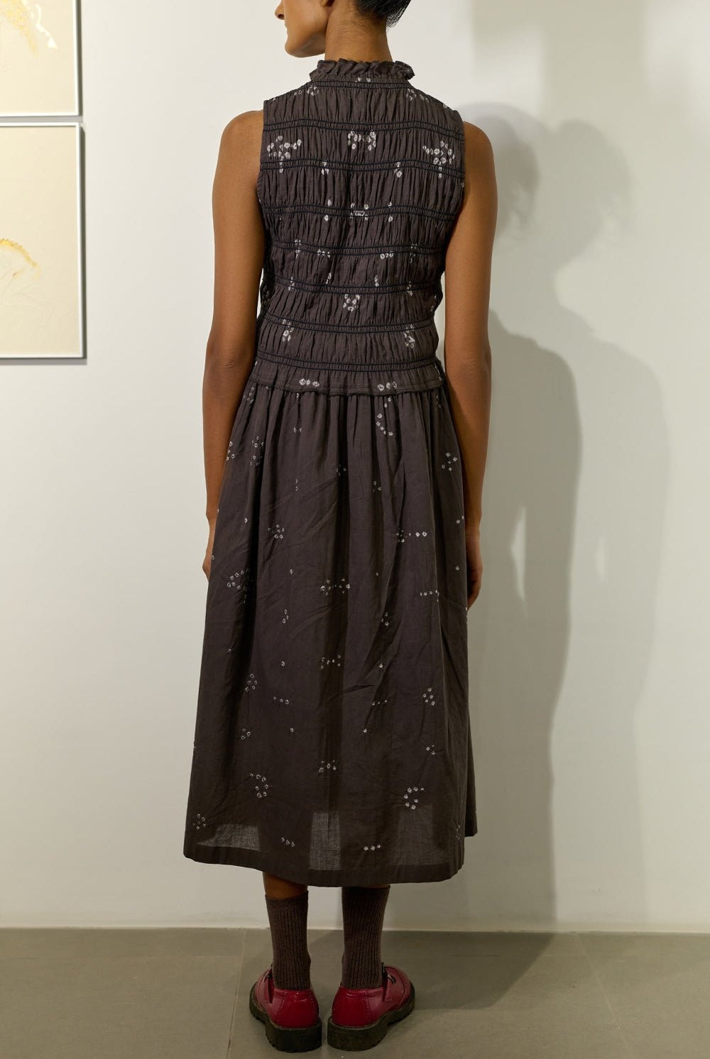 Midsummer Bandhani Smocked Dress - CiceroniDressesDoodlage