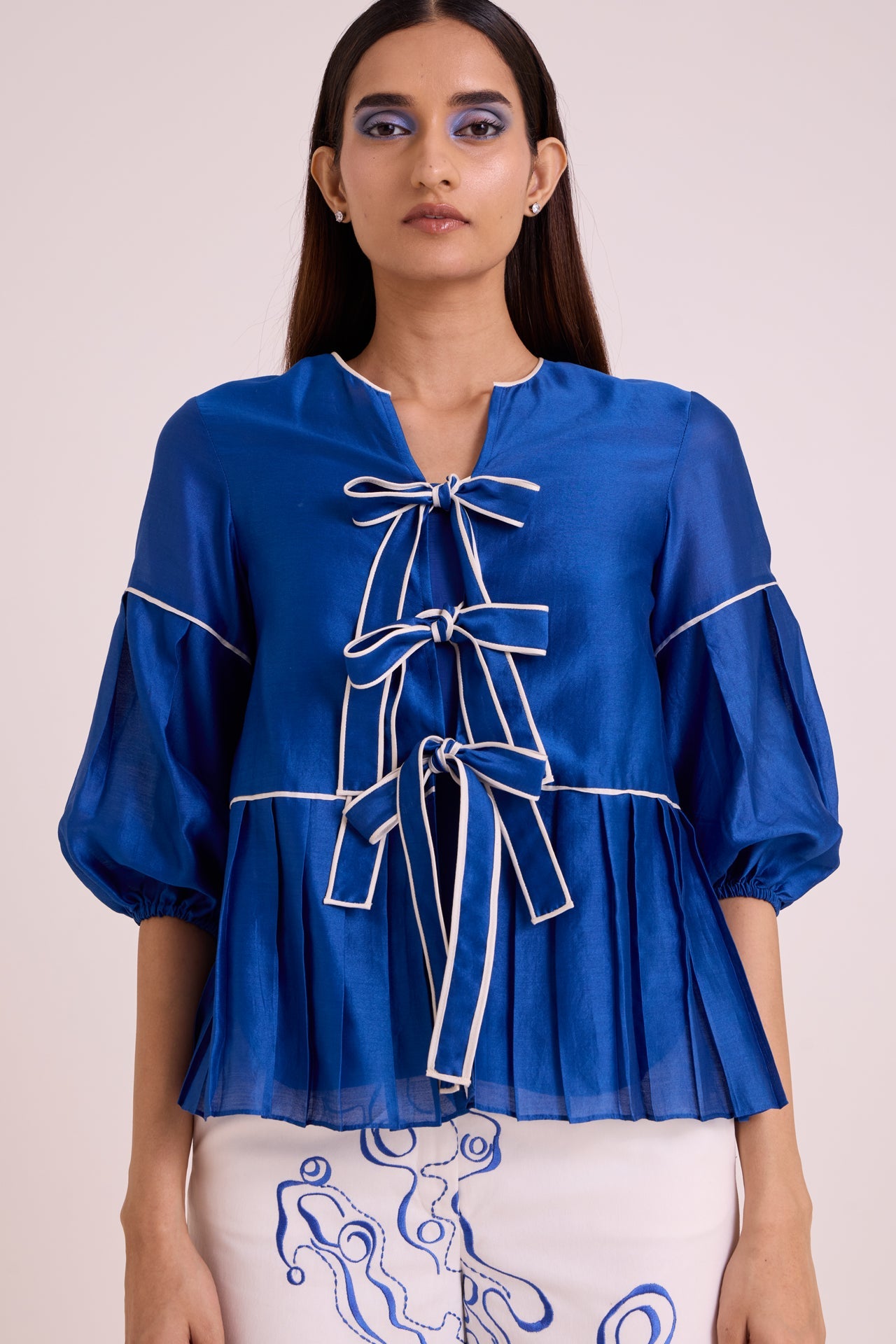 Mikel - Blue Tides Top & Pant Set - CiceroniCo-ord SetMadder Much