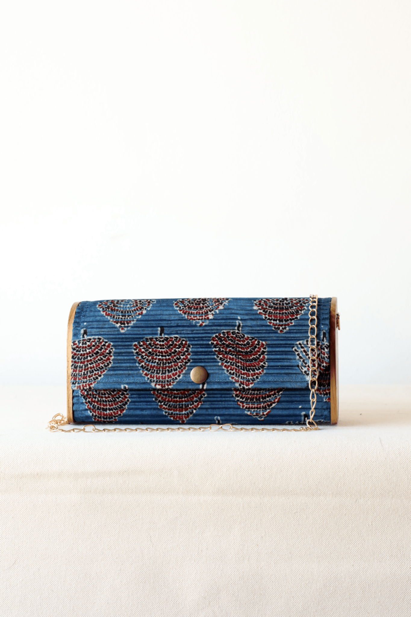 Mini Clutch - Blue Ajrakh - CiceroniBagsLukka Chuppi