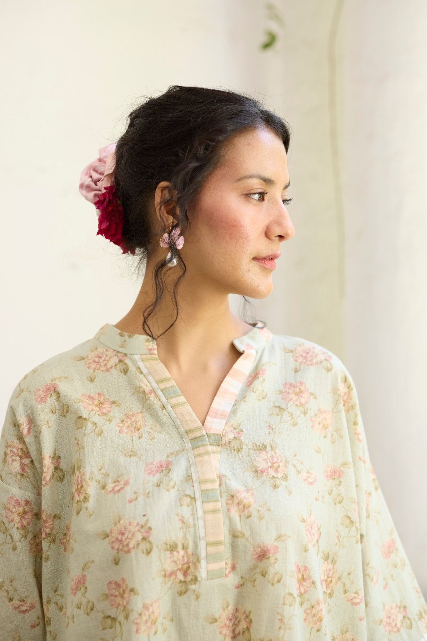 Mio Co - ord Set - Leaf Green and Peach - CiceroniCo - ord SetKhyati Rughani