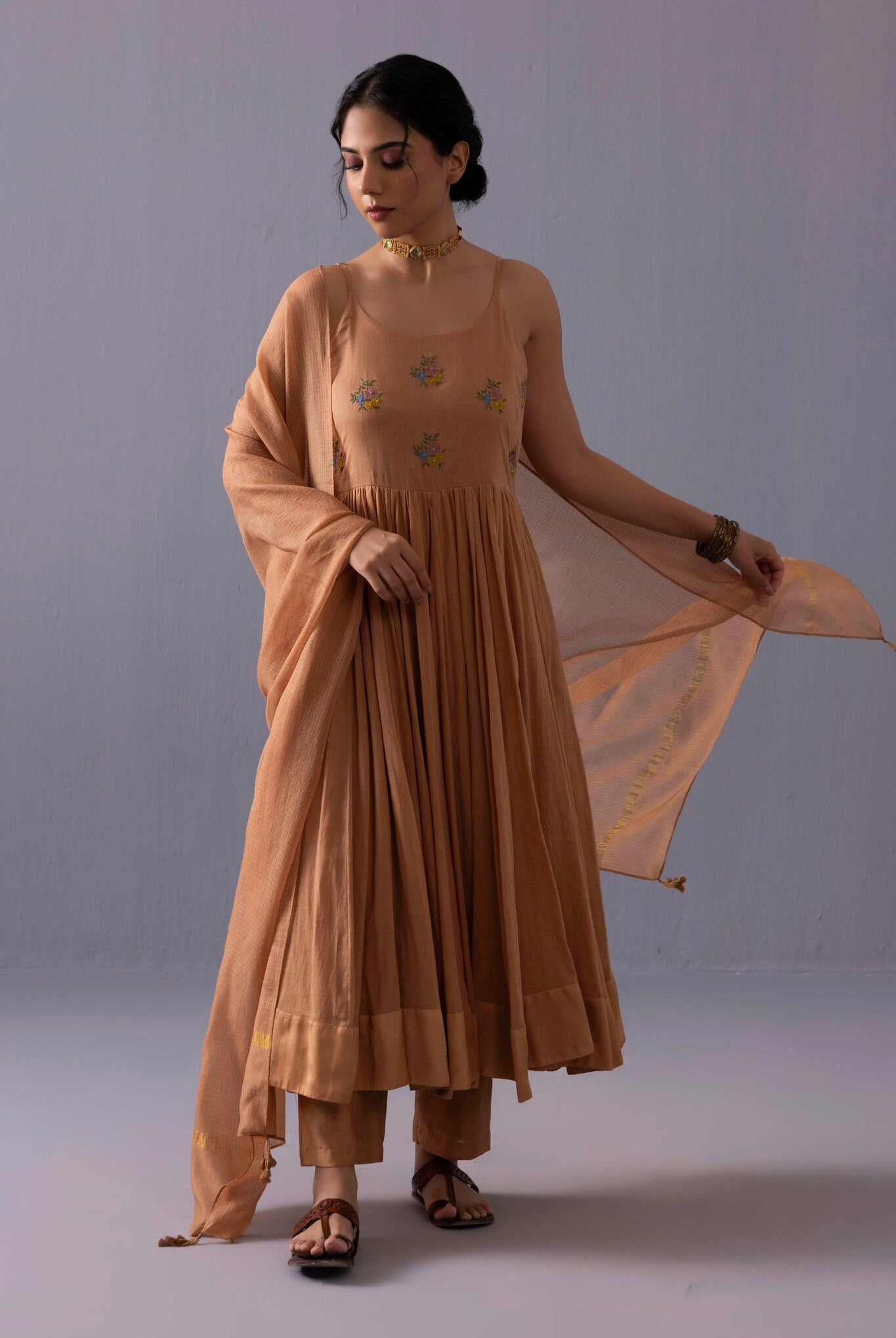 Mira Kurta Set - Orange - CiceroniKurta SetsLabel Shreya Sharma
