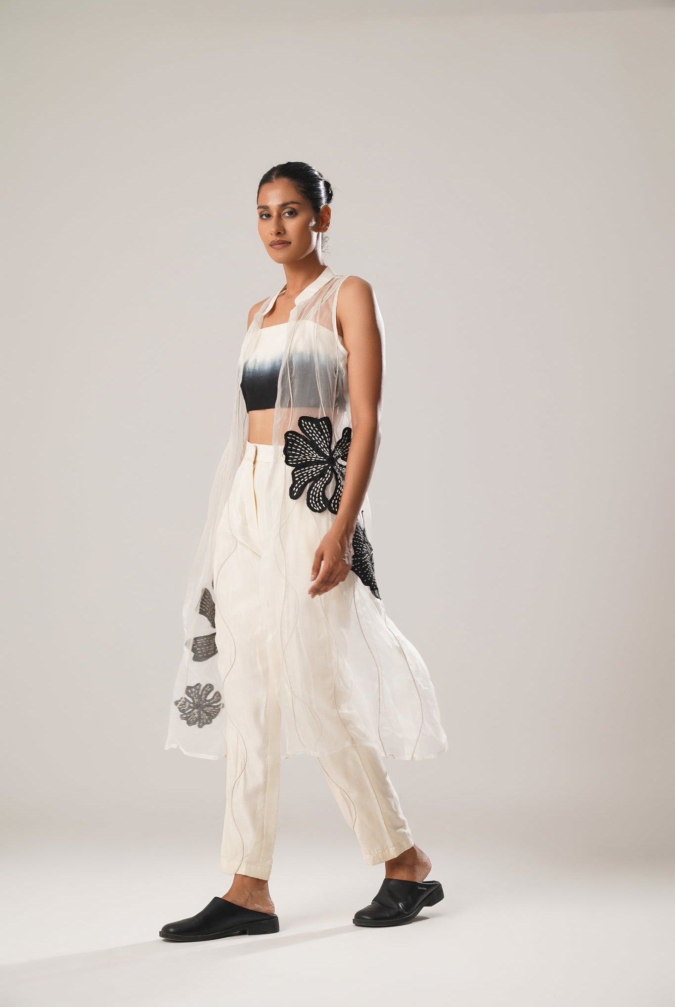 MJ Ombre Top + Cigarette Pants + Organza Jacket - CiceroniCo - ord SetATBW