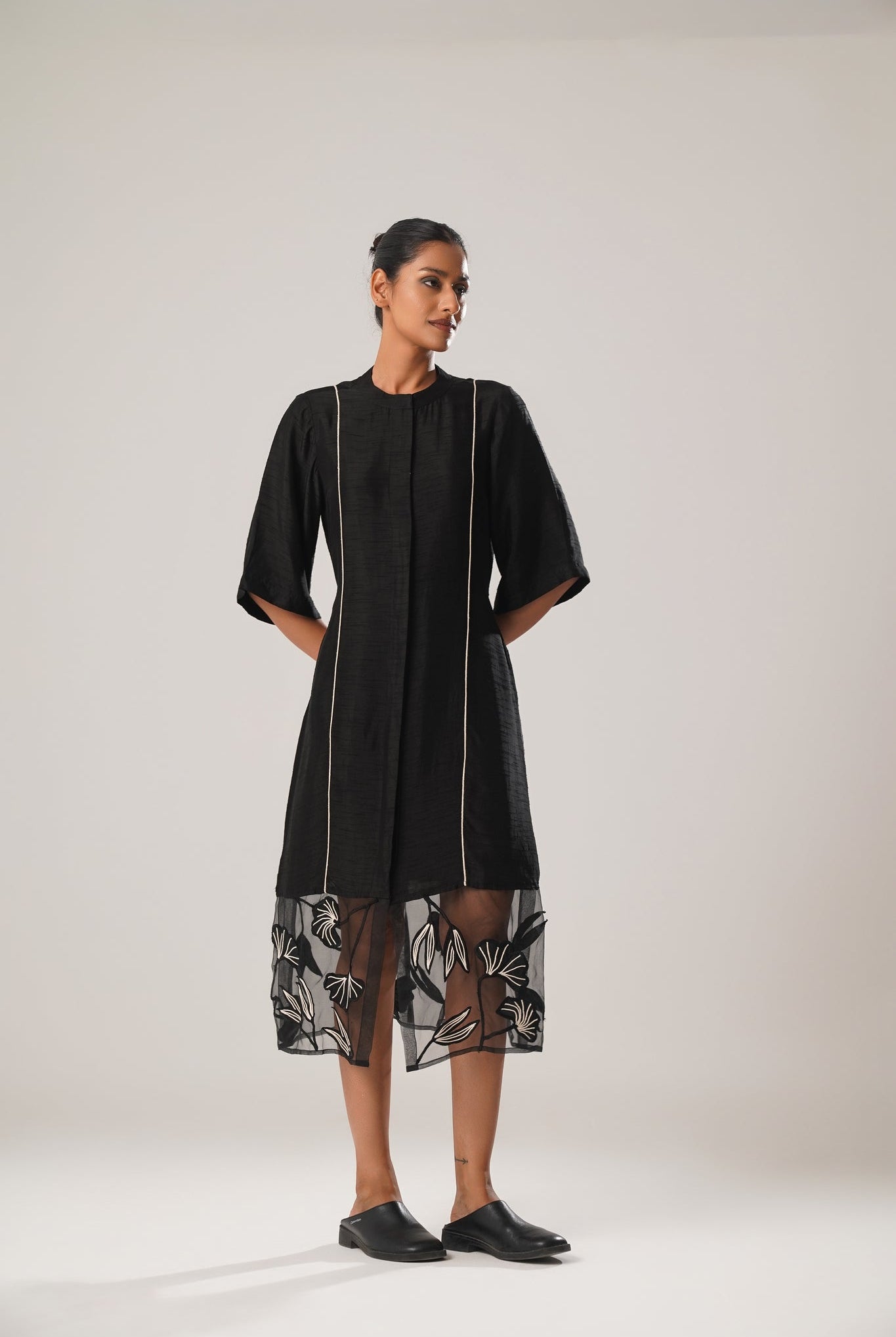 MJ Organza Panel Dress - CiceroniDressesATBW