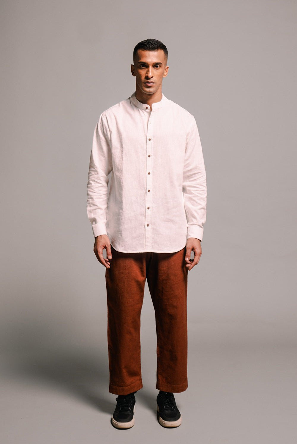 Mocha Co - Linen Men's Lounge Pants - CiceroniPantsSaphed