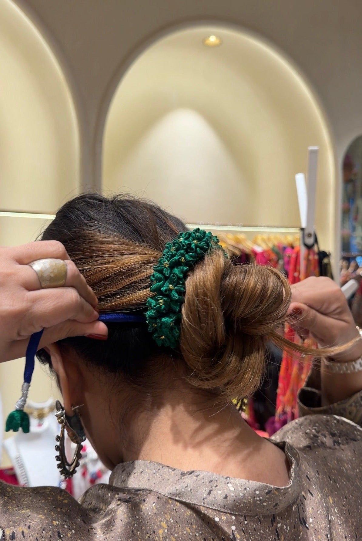Mogra Veni - Green - CiceroniHair AccessoriesBy Nirjari