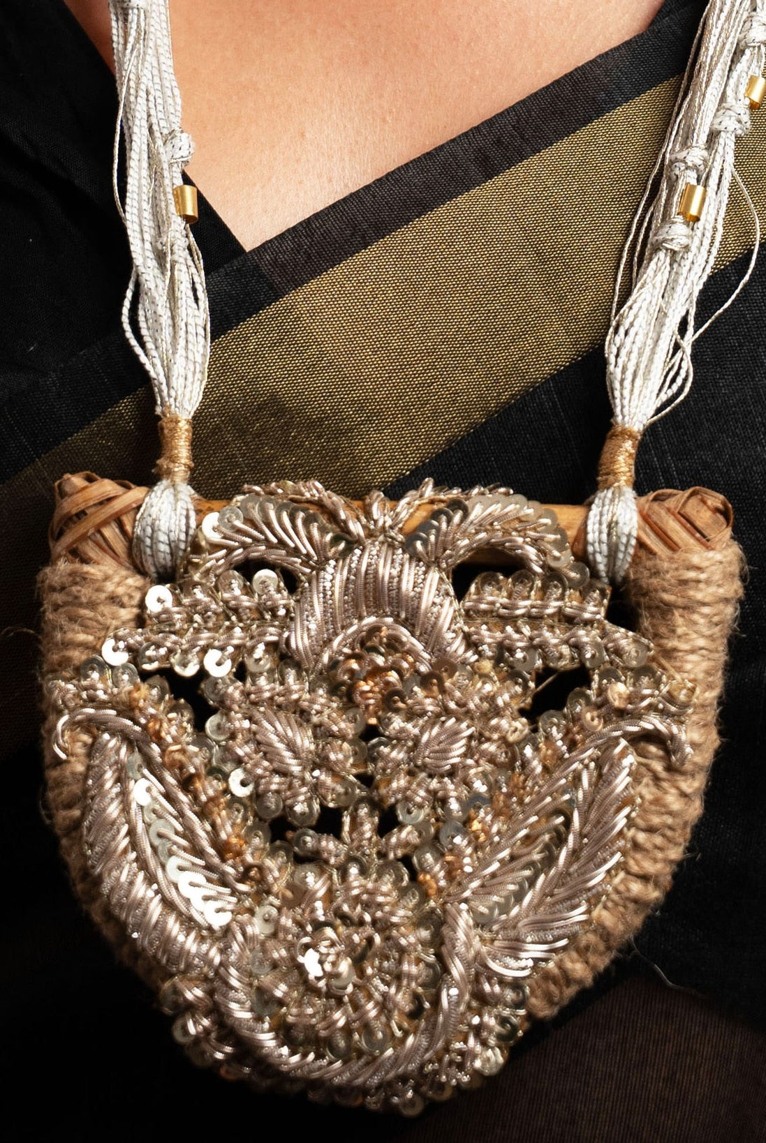 Moirra – Anaya Necklace Silver Zardoz Long Necklace - CiceroniNeckpieceMoirra