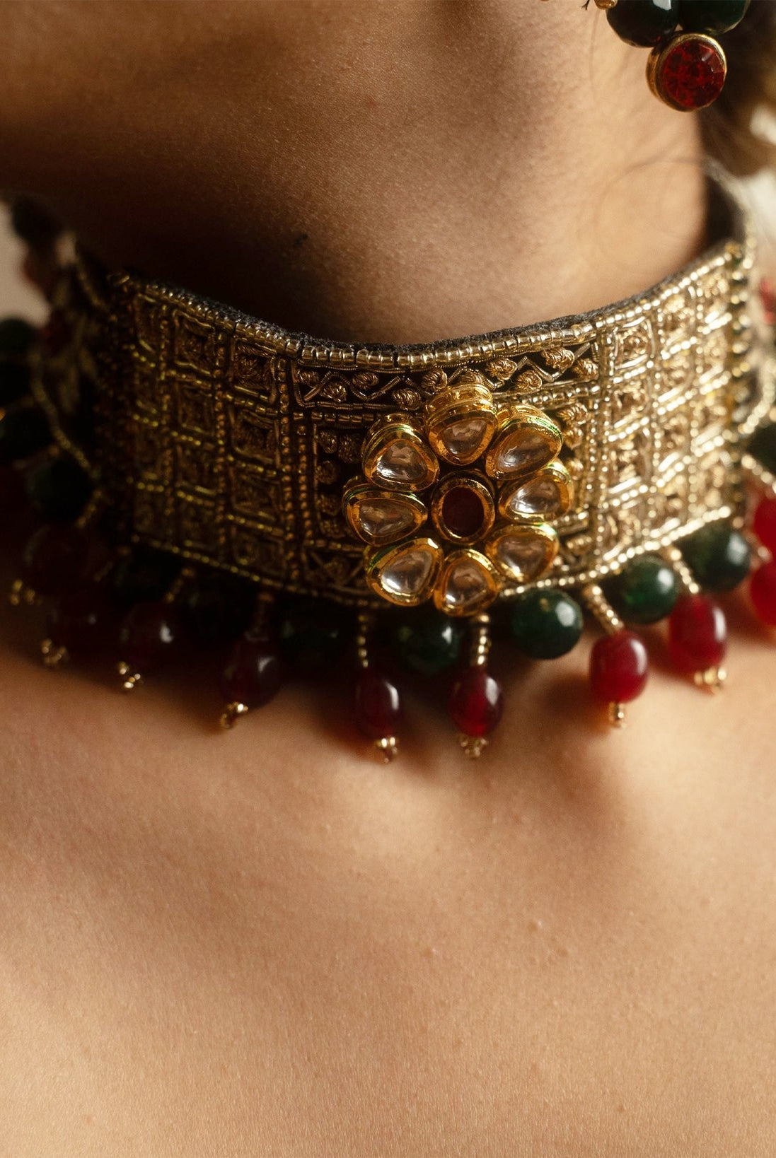 Moirra-Rekha Velvet Statement Choker - CiceroniNeckpieceMoirra
