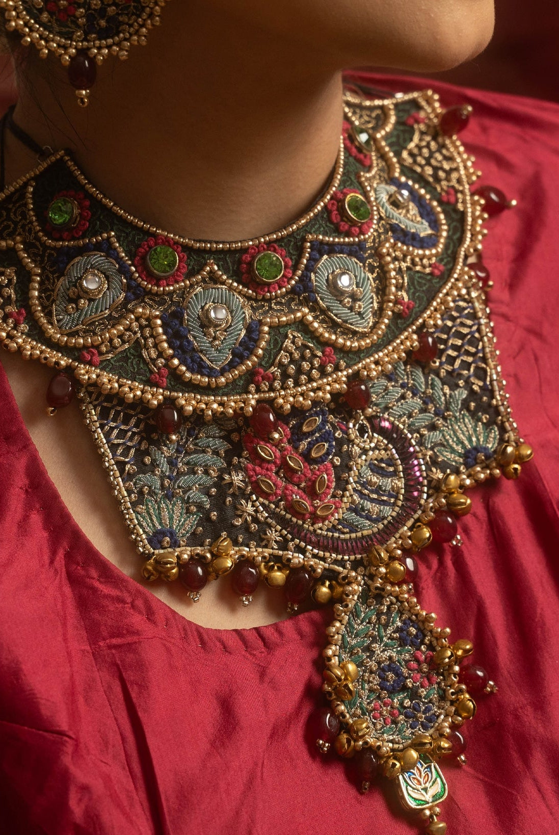 Moirra – Salma Sitara Multicoloured 3in 1 Statement Necklace - CiceroniNeckpieceMoirra