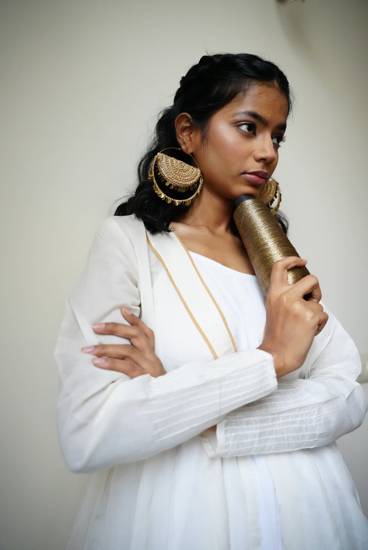 Moirra – Sikka Bali Gold Hoop - CiceroniEarringsMoirra