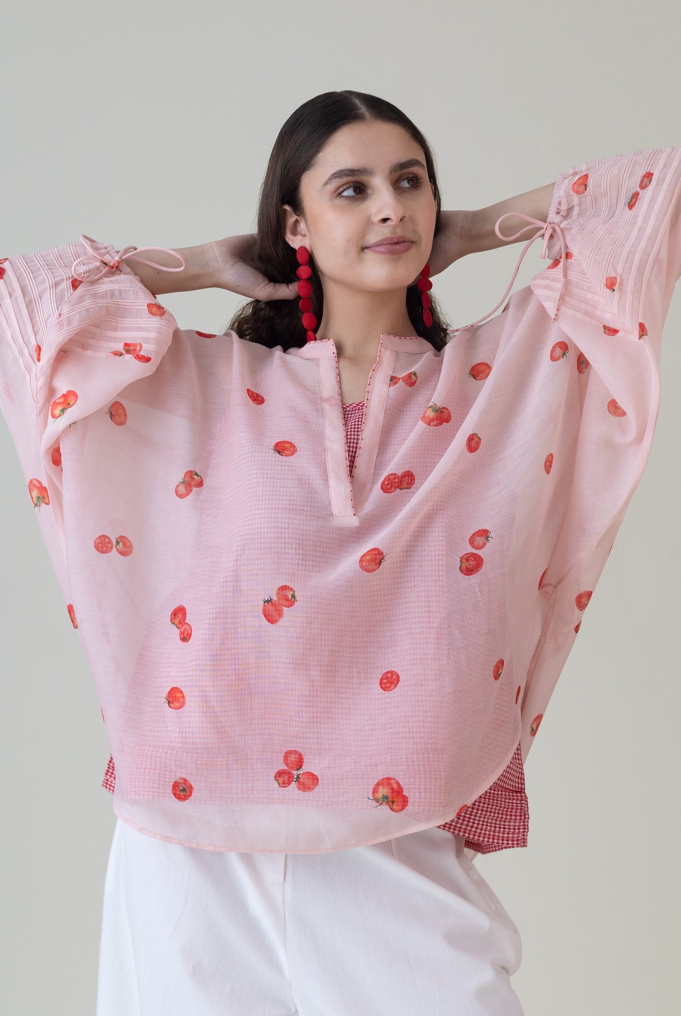 Momotaro Pink Top - CiceroniWomen ShirtsShades of India