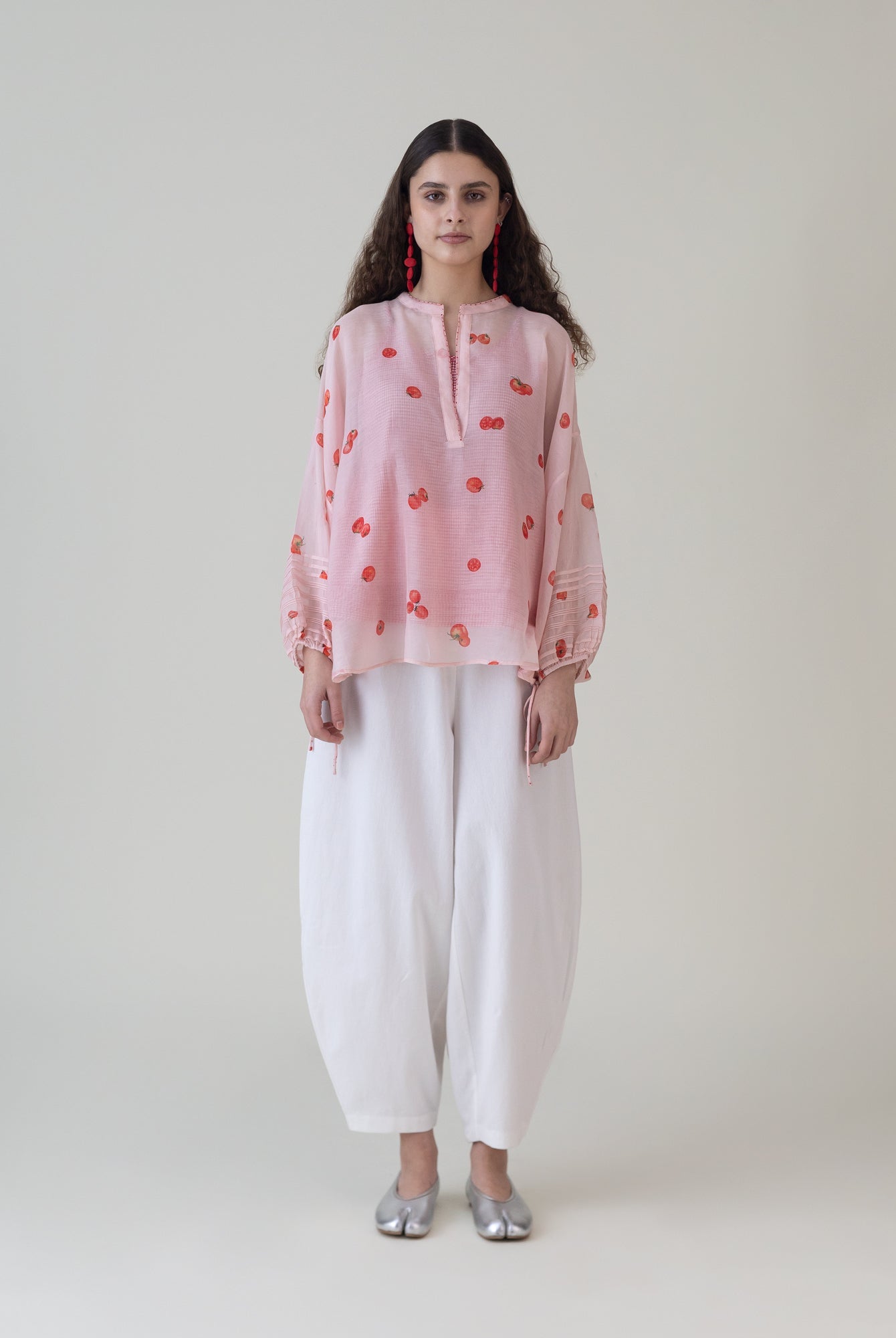 Momotaro Pink Top - CiceroniWomen ShirtsShades of India