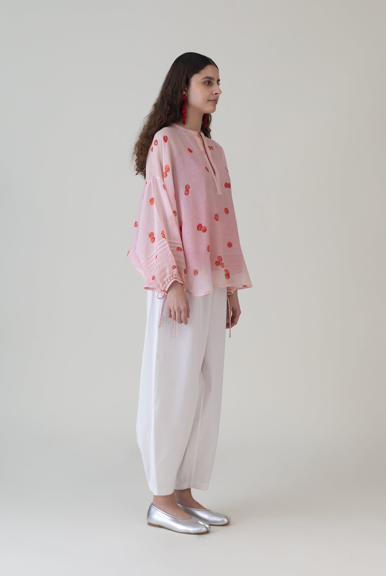 Momotaro Pink Top - CiceroniWomen ShirtsShades of India