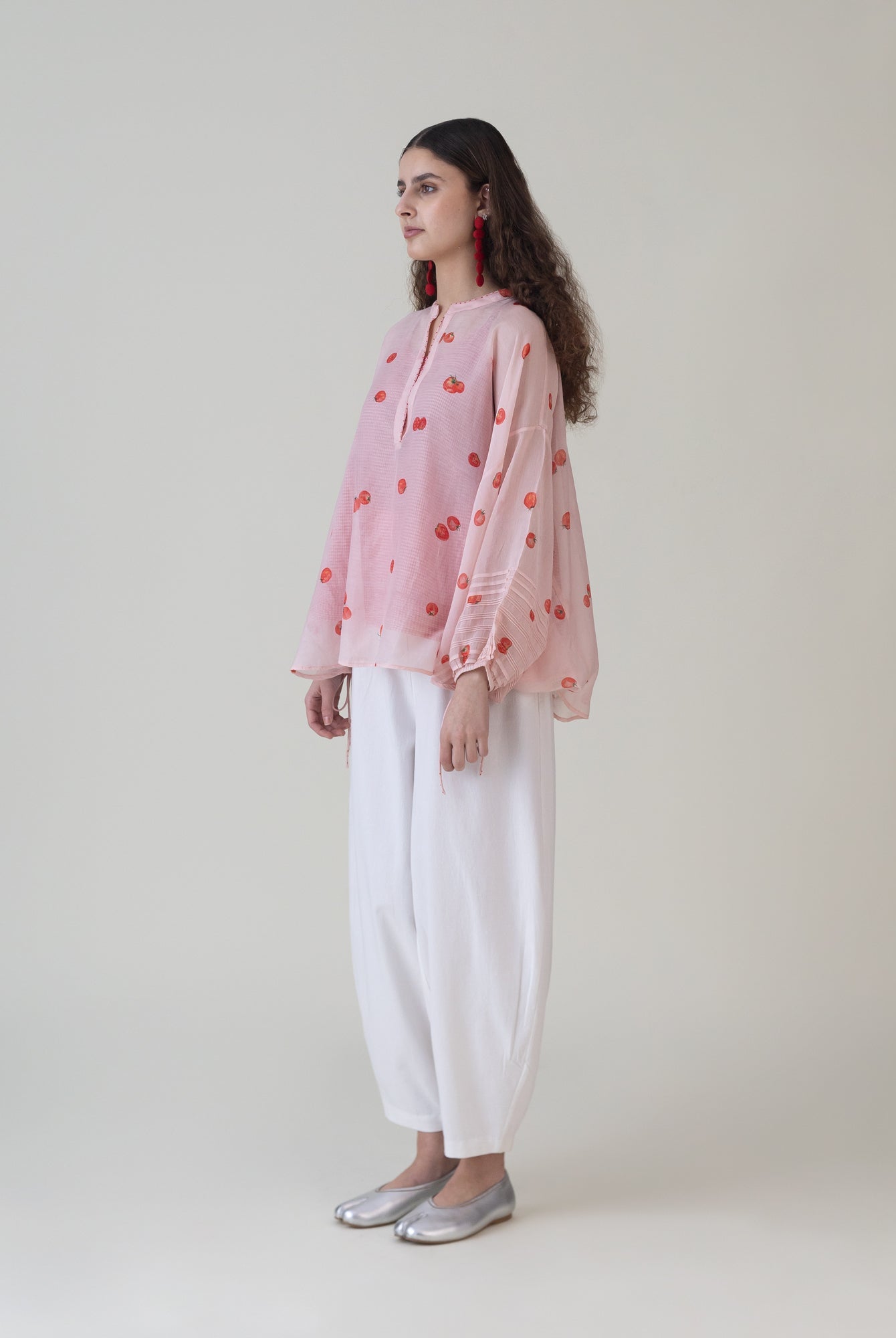 Momotaro Pink Top - CiceroniWomen ShirtsShades of India