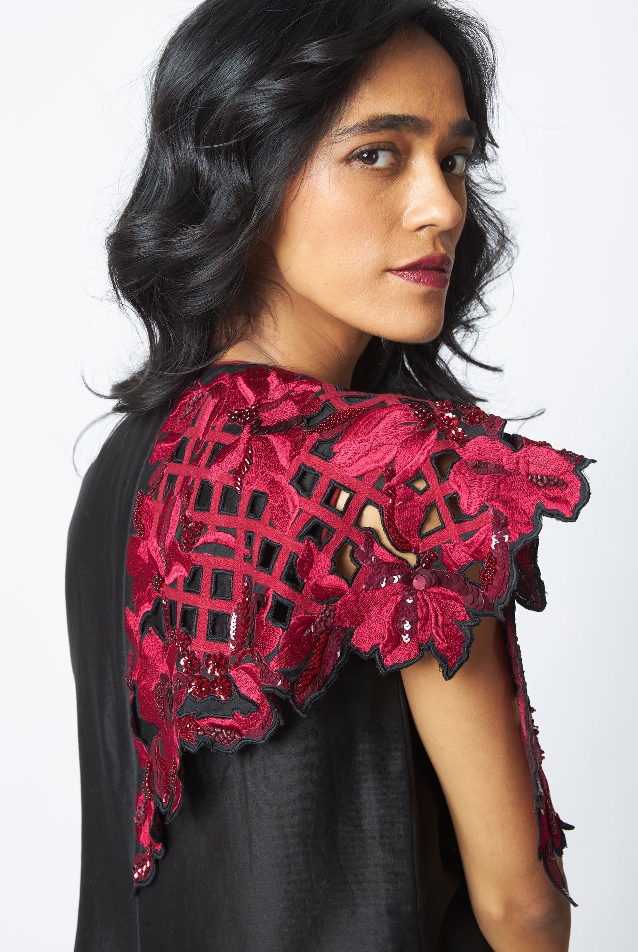 Monica - Shoulder Bib Ladder Dress - CiceroniDressMadder Much