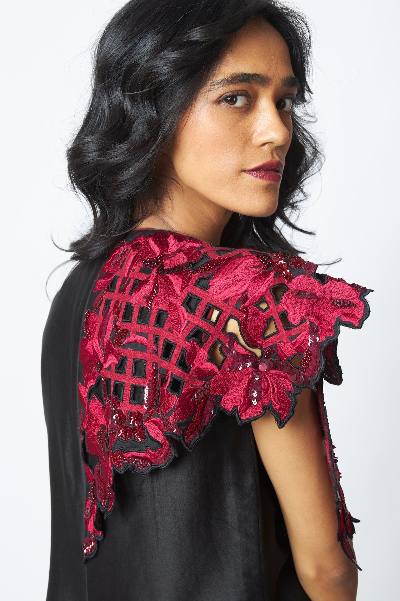 Monica - Shoulder Bib Ladder Dress - CiceroniDressMadder Much