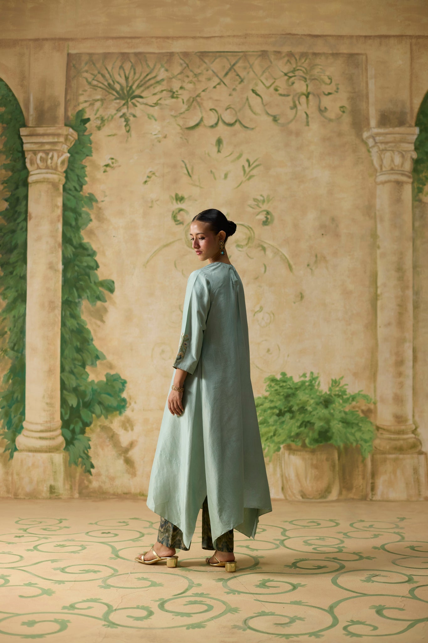 Moor Kurta Set - Light Blue - CiceroniKurta Set, Festive WearKhyati Rughani