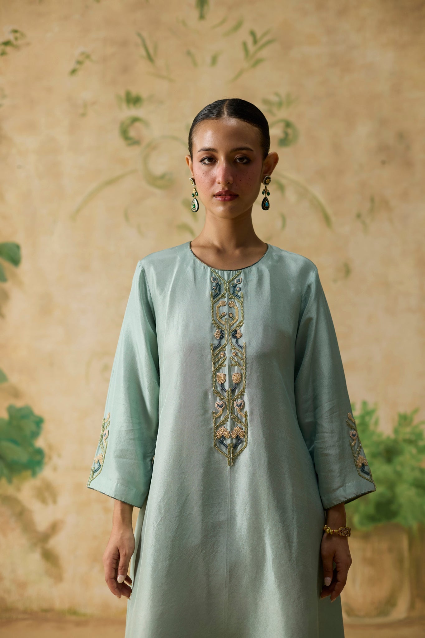 Moor Kurta Set - Light Blue - CiceroniKurta Set, Festive WearKhyati Rughani
