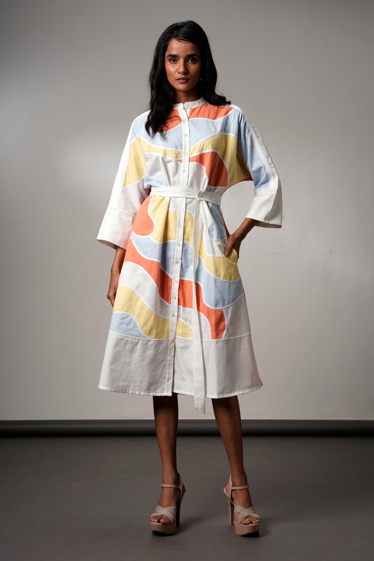 Morado – Brushstroke Midi Dress - CiceroniDressesMadder Much