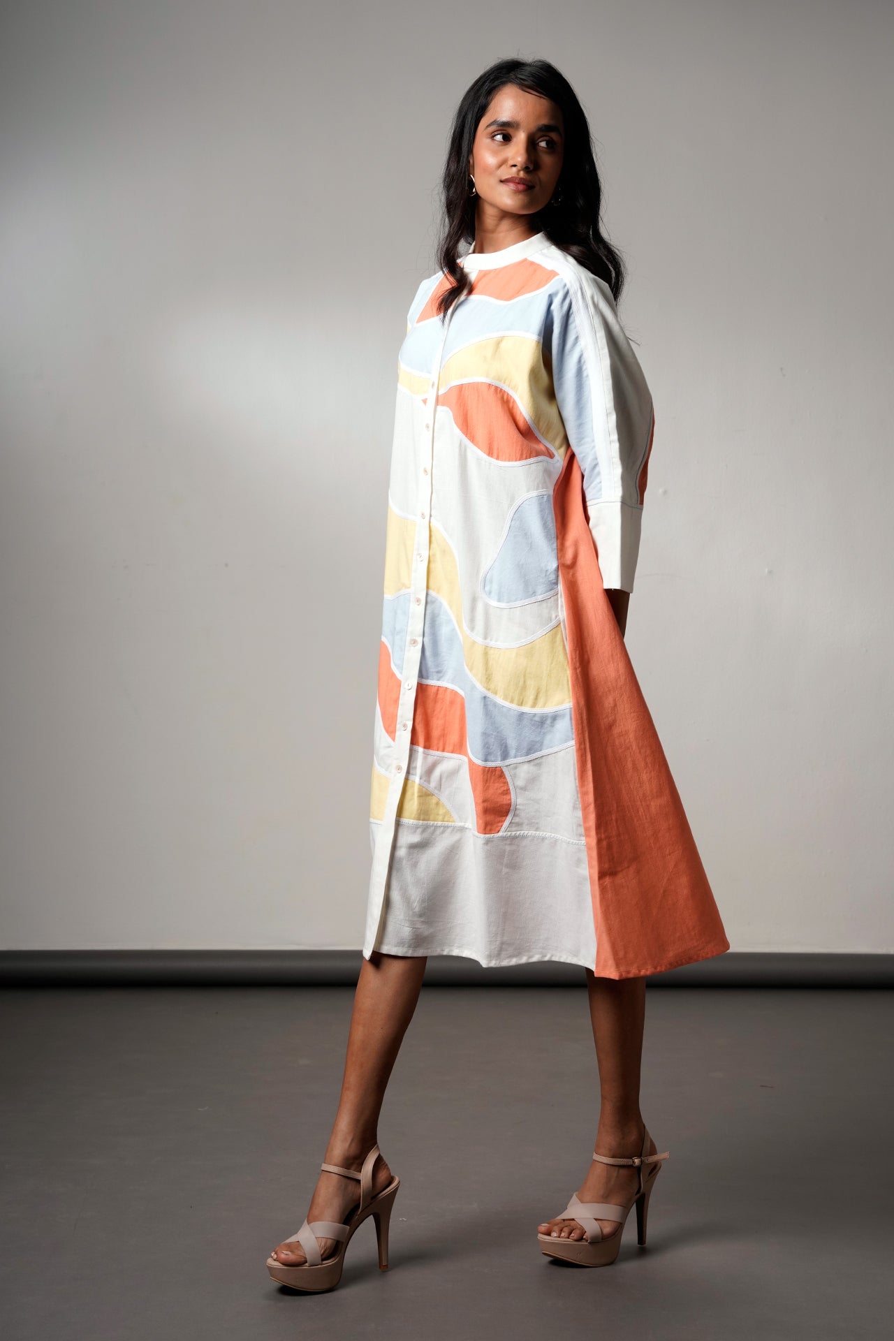 Morado – Brushstroke Midi Dress - CiceroniDressesMadder Much