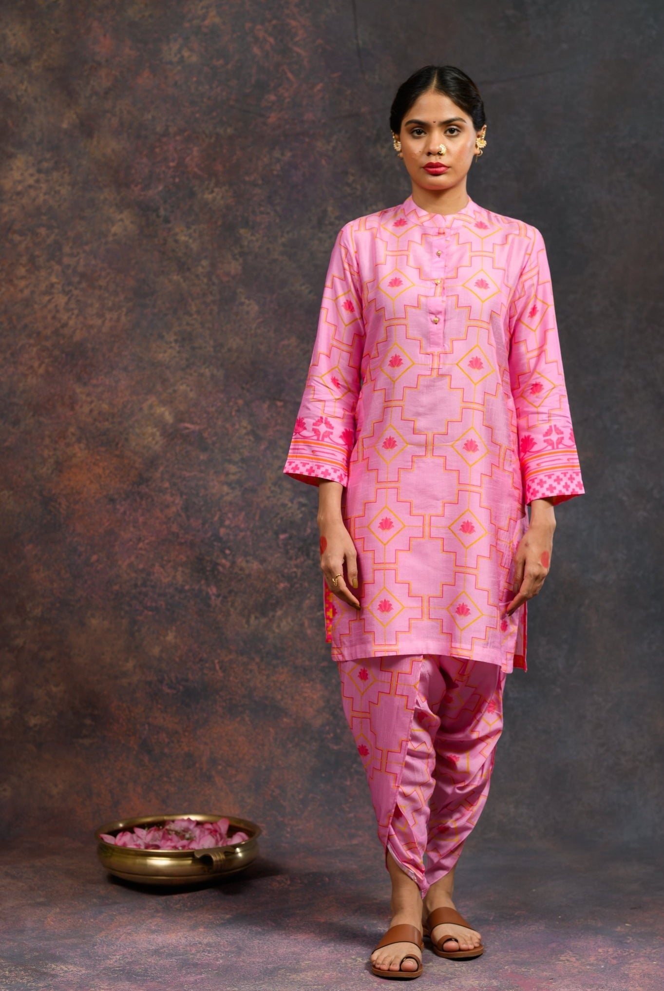 Morbagh Pink Dhoti Set - CiceroniCo - ord SetPrachi Kamat