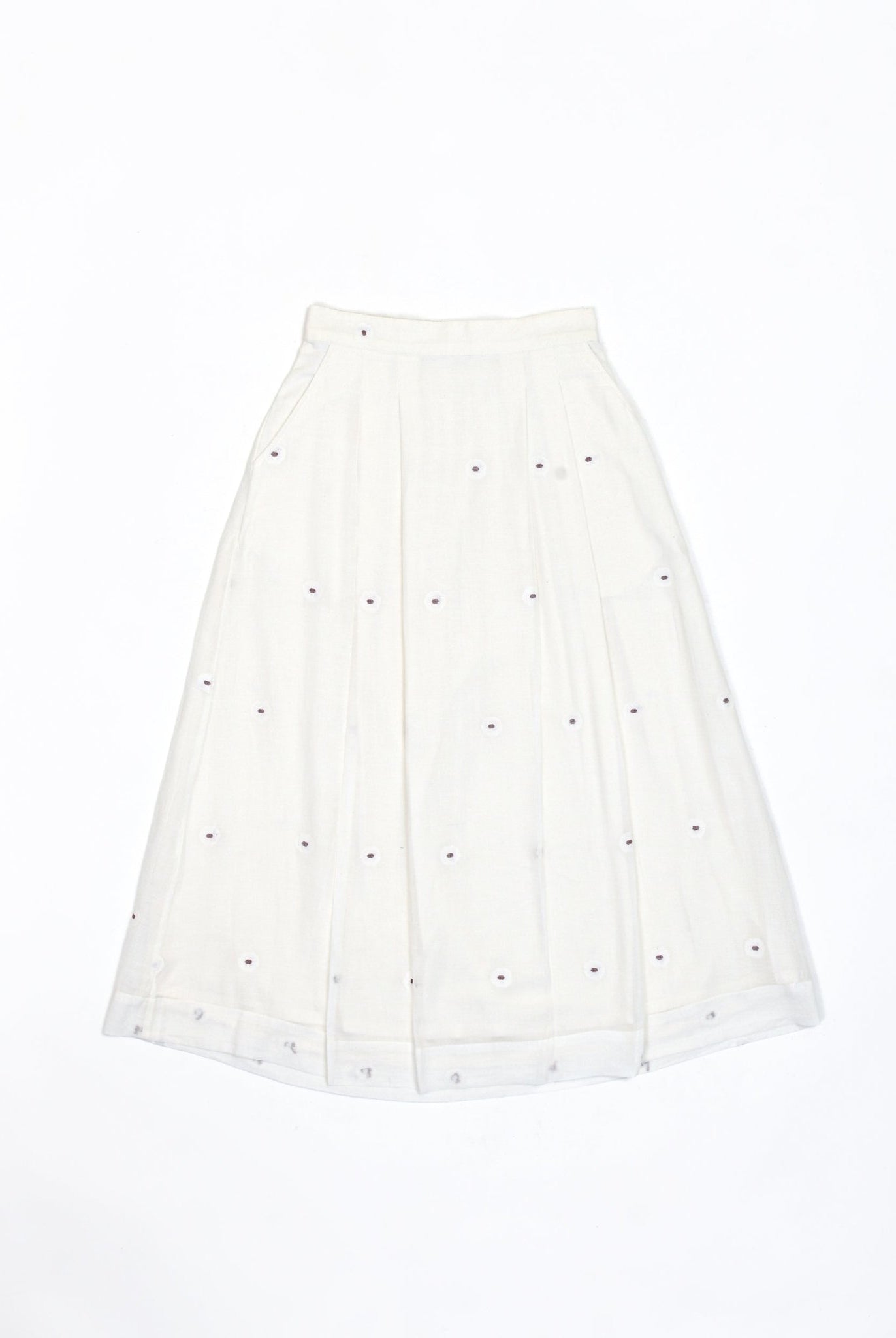 Morisot Jamdani Co - ord - Soft White - CiceroniSkirt SetHiranya