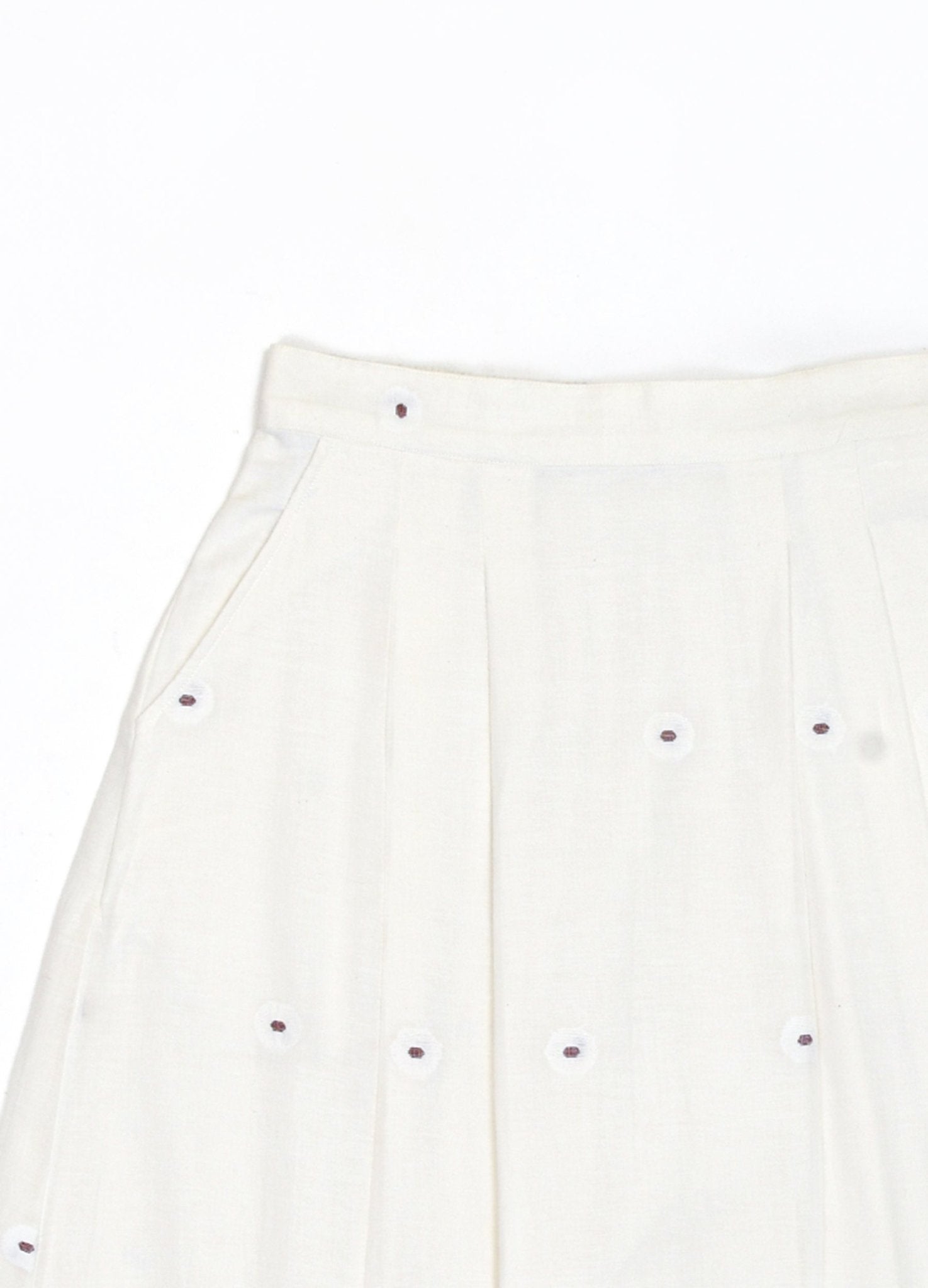 Morisot Jamdani Co - ord - Soft White - CiceroniSkirt SetHiranya