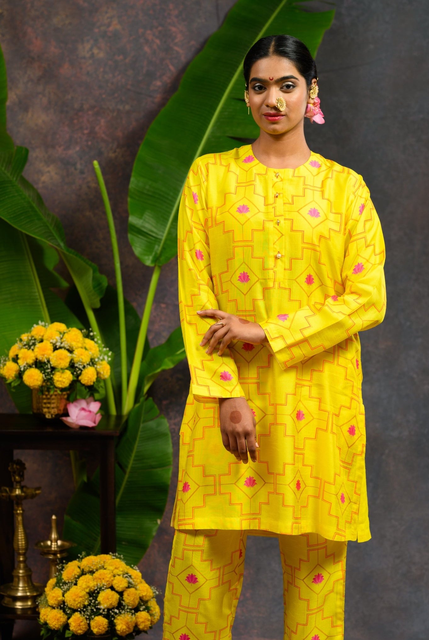 Morvika Yellow Co - ord Set - CiceroniCo - ord SetPrachi Kamat
