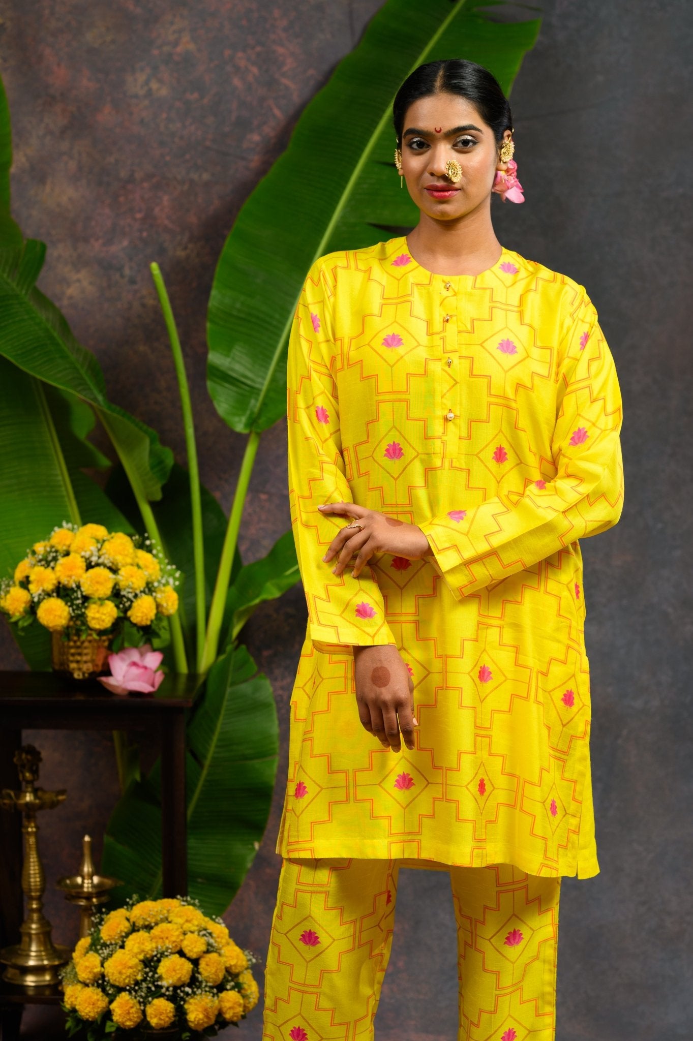 Morvika Yellow Co - ord Set - CiceroniCo - ord SetPrachi Kamat