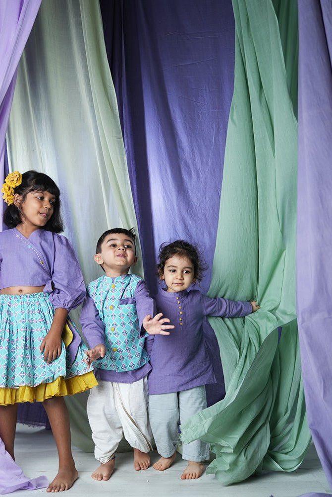 ‘Mosaic magic’ Boys Ethnic Wear Bandi/ Nehru Jacket - CiceroniJacketsLove The World Today