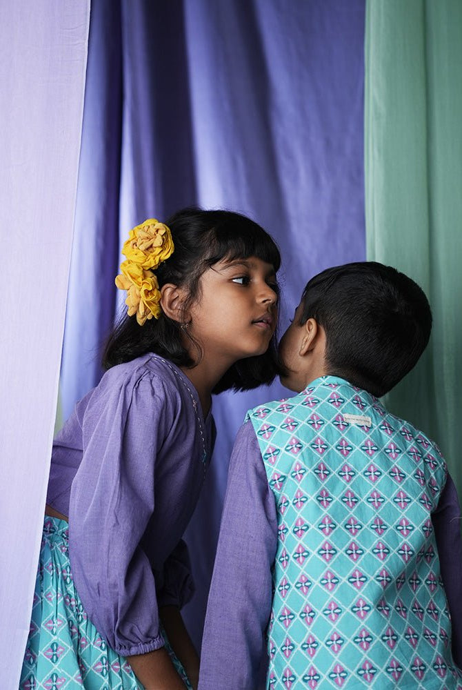 ‘Mosaic magic’ Boys Ethnic Wear Bandi/ Nehru Jacket - CiceroniJacketsLove The World Today