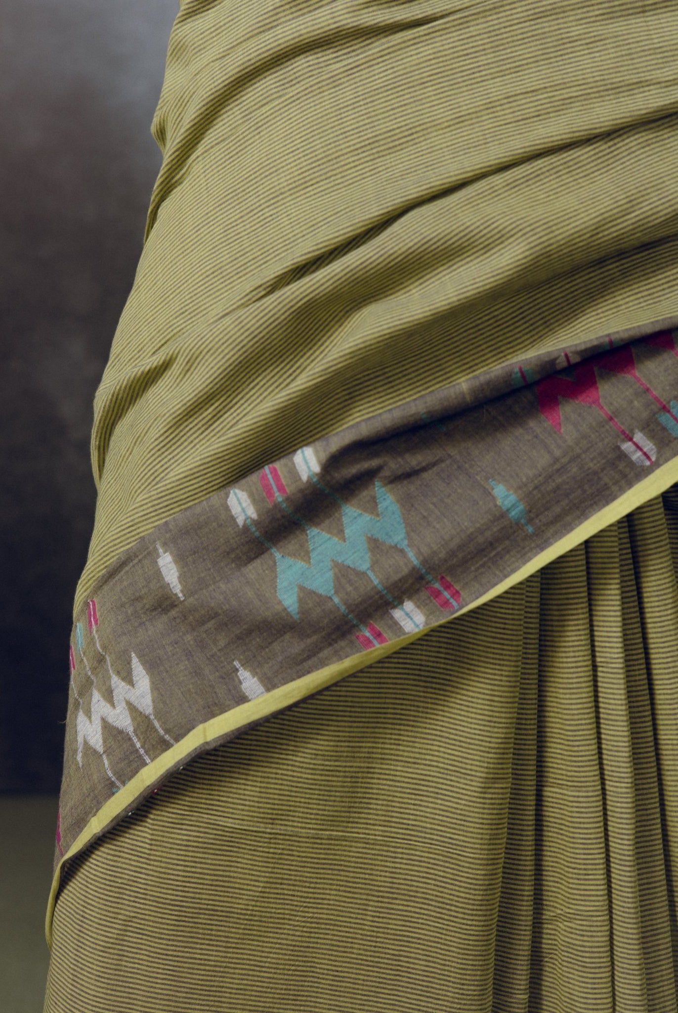 Moss Jamdani Saree - CiceroniSareeGulmohar Calcutta