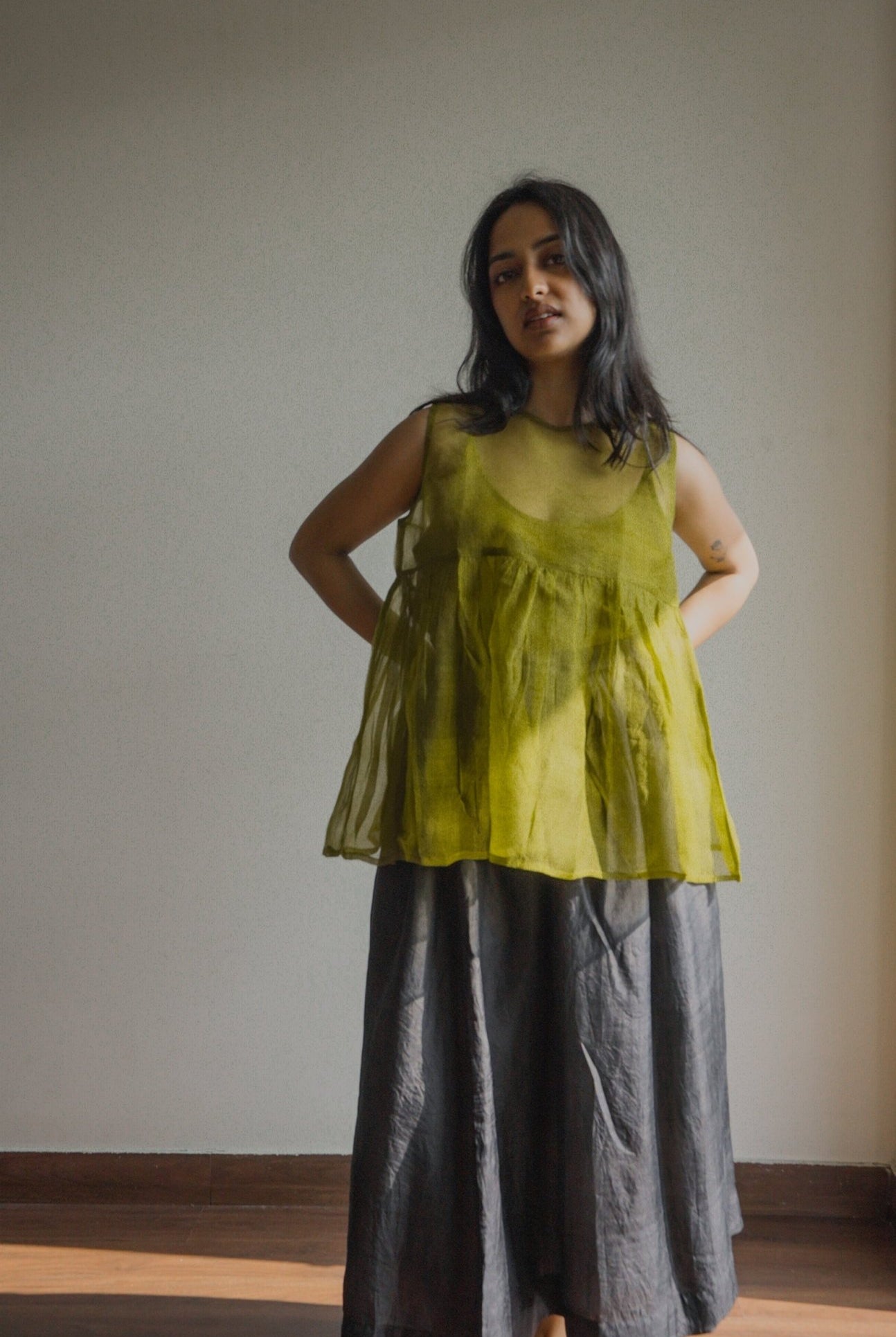 Moss Organza Top - CiceroniTopswith N.