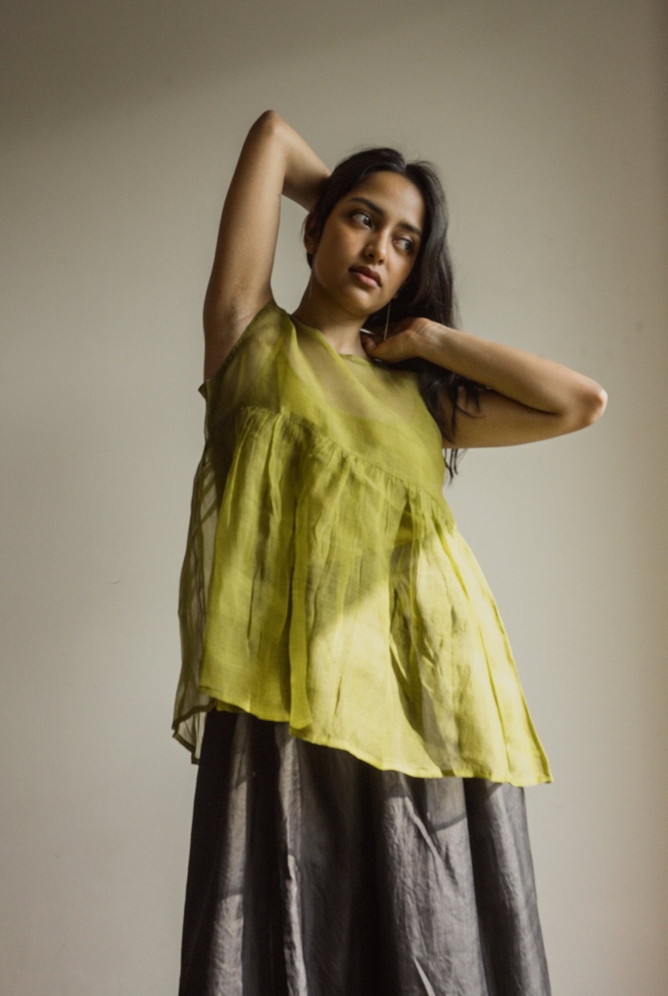 Moss Organza Top - CiceroniTopswith N.