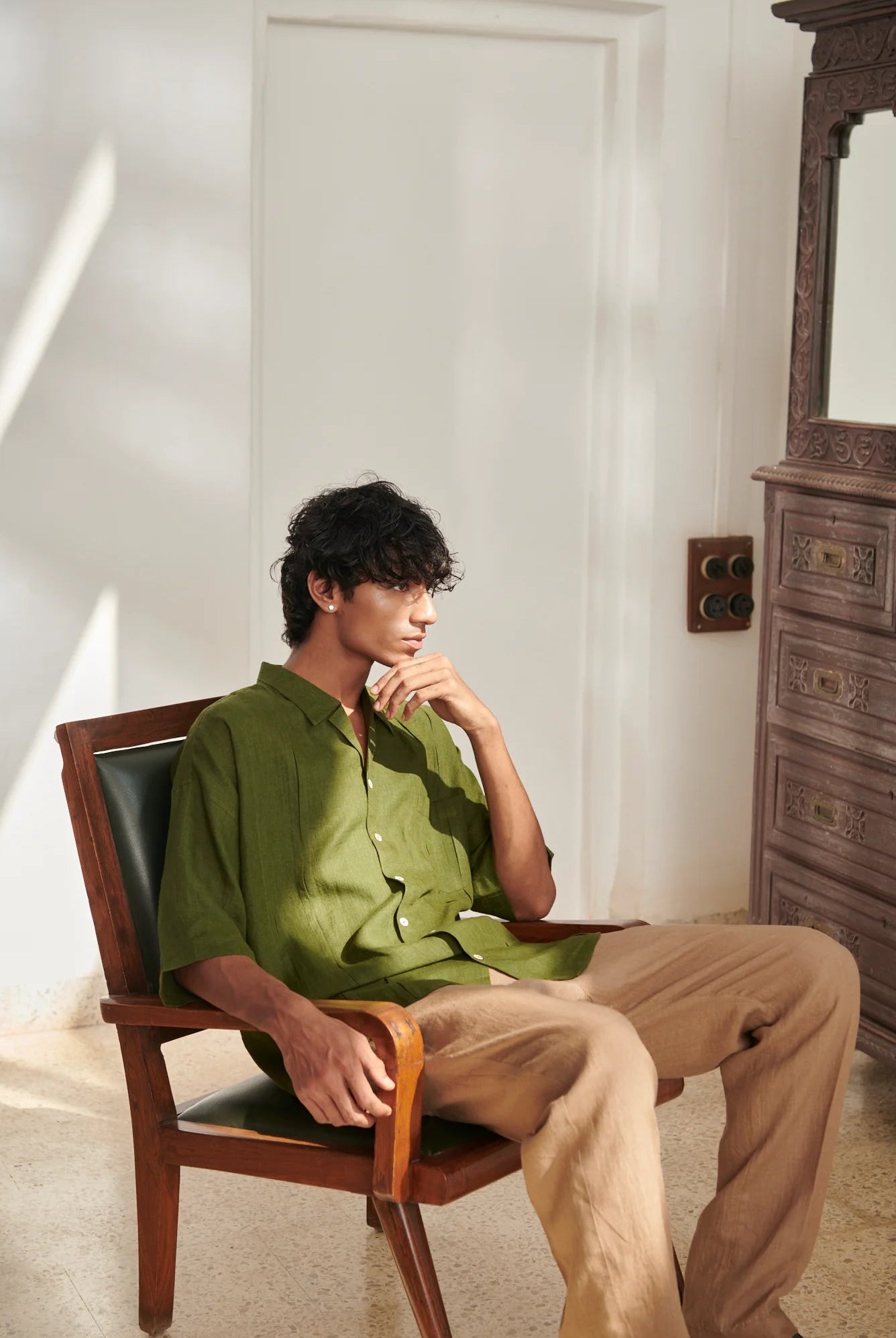 Mousse Linen Men's Lounge Pants - CiceroniPantsSaphed