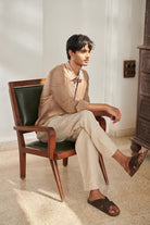 Mousse Linen Men's Oxford Shirt - Slim Fit - CiceroniMen ShirtsSaphed