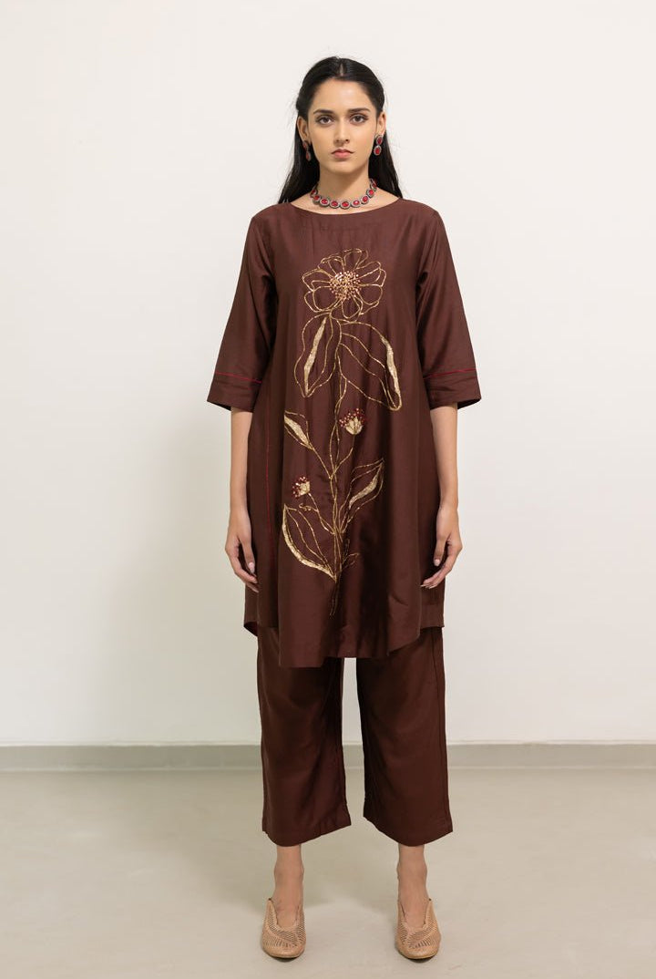 Mrinal Embroidered Co - ord Set - CiceroniKurta Set, Festive WearSilai Studio