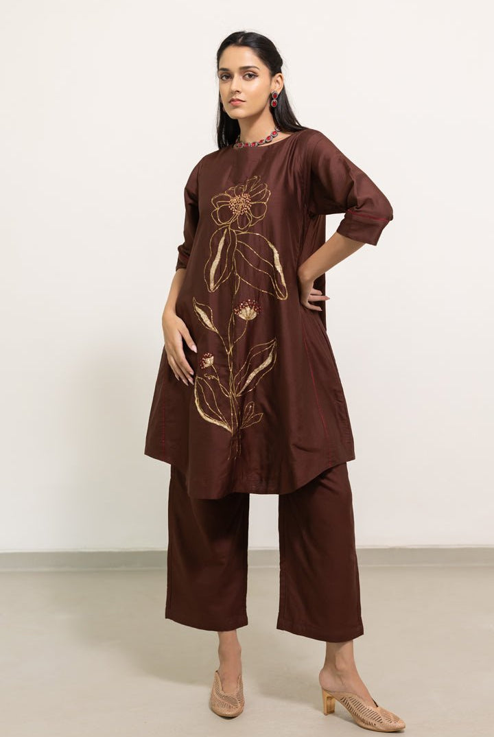 Mrinal Embroidered Co - ord Set - CiceroniKurta Set, Festive WearSilai Studio