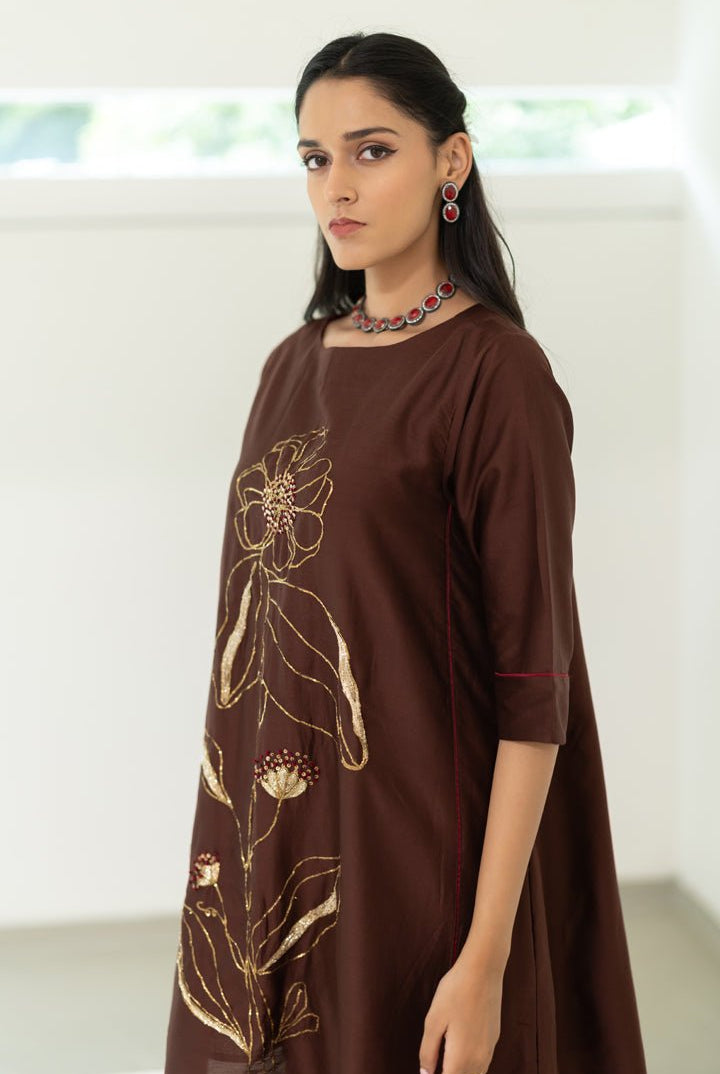 Mrinal Embroidered Co - ord Set - CiceroniKurta Set, Festive WearSilai Studio