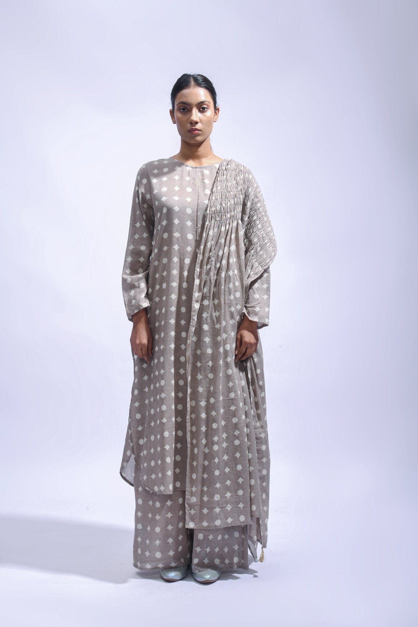 Mud Block Cotton Kurta Set - Kasis - CiceroniKurta Set, Everyday WearJayati Goenka