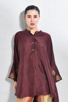 Mulberry Silk Shivani Top - CiceroniTopsHiranya